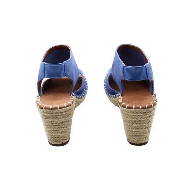 Gentle Souls Women's Sandals DENIM - Denim Blue Cody Leather Wedge Sandal - Picture 8 of 8